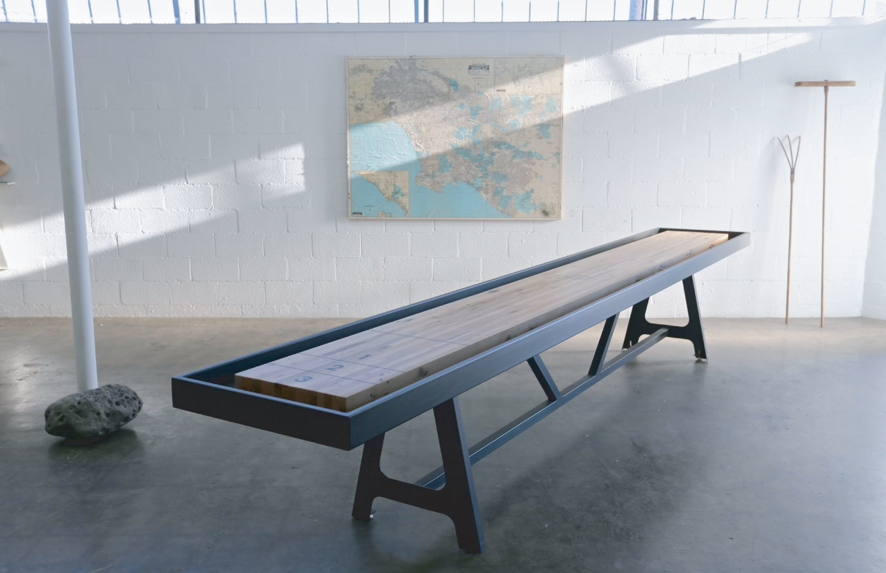Luxury Black A-Frame Shuffleboard Table
