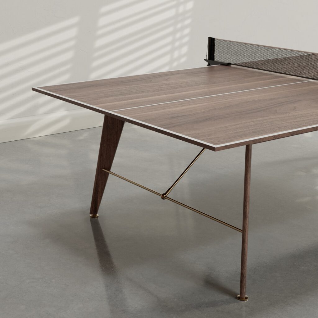 Featherlight Ping Pong Table in Natural Walnut