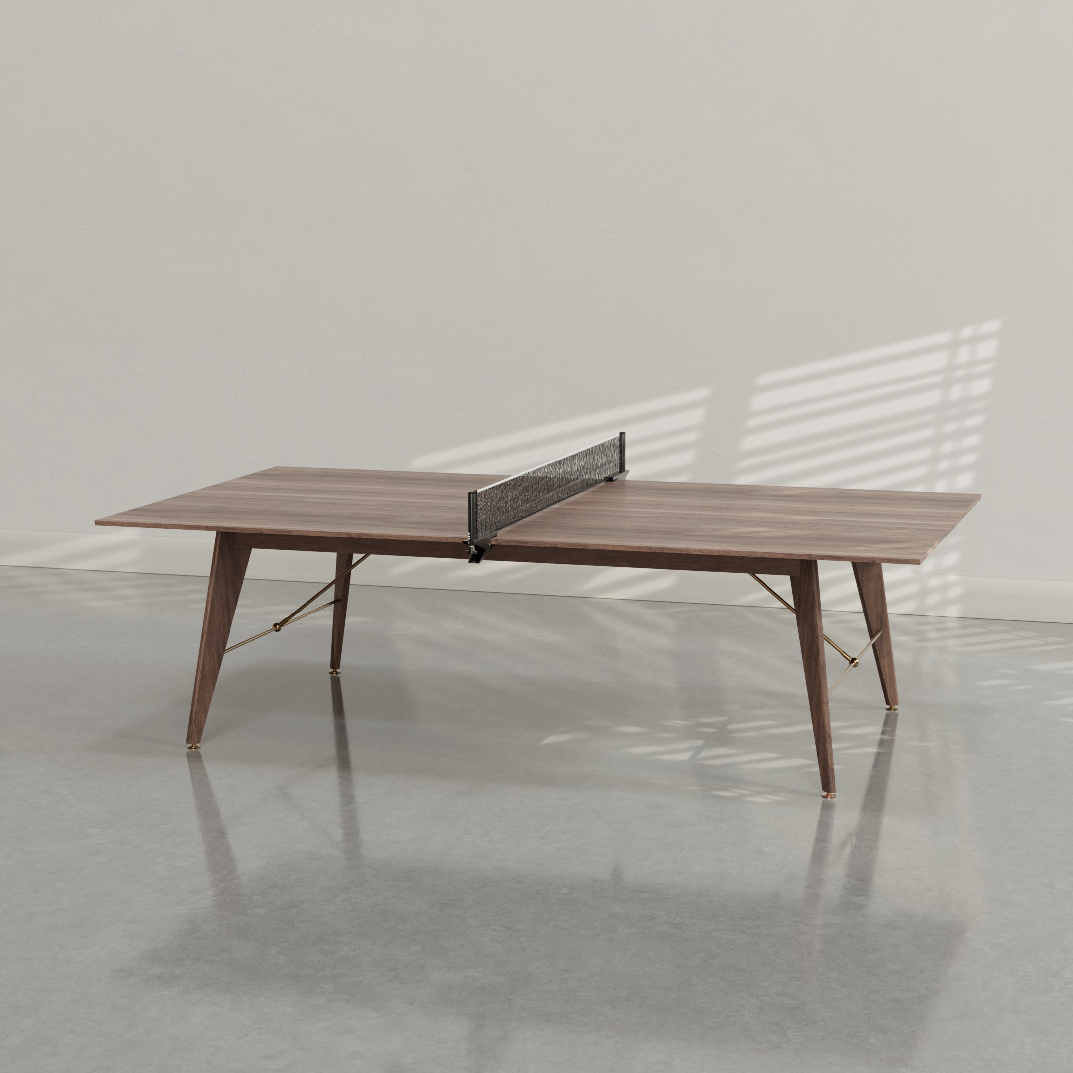 Featherlight Ping Pong Table in Natural Walnut