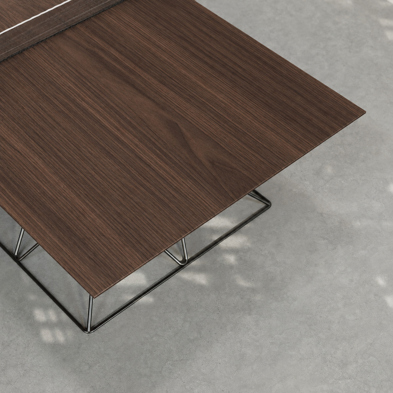 Outdoor Hourglass Ping Pong Table with Formal Walnut Playing Surface